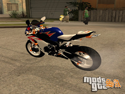 Honda CBR 1000rr Capitao America para GTA San Andreas